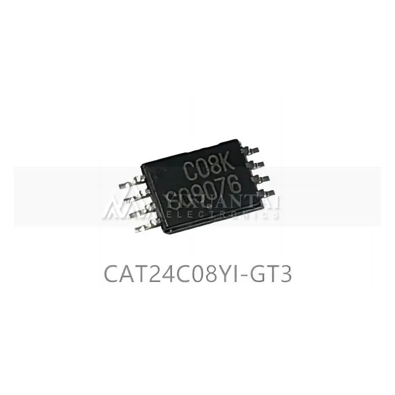 10vnt/Daug CAT24C08YI-GT3 CAT24C08YI 24C08YI C08K EEPROM Serijos-I2C 8K-tiek 1K x 8 1.8 V/2.5 V/3.3 V/5 V 8-Pin TSSOP T/R Naujas