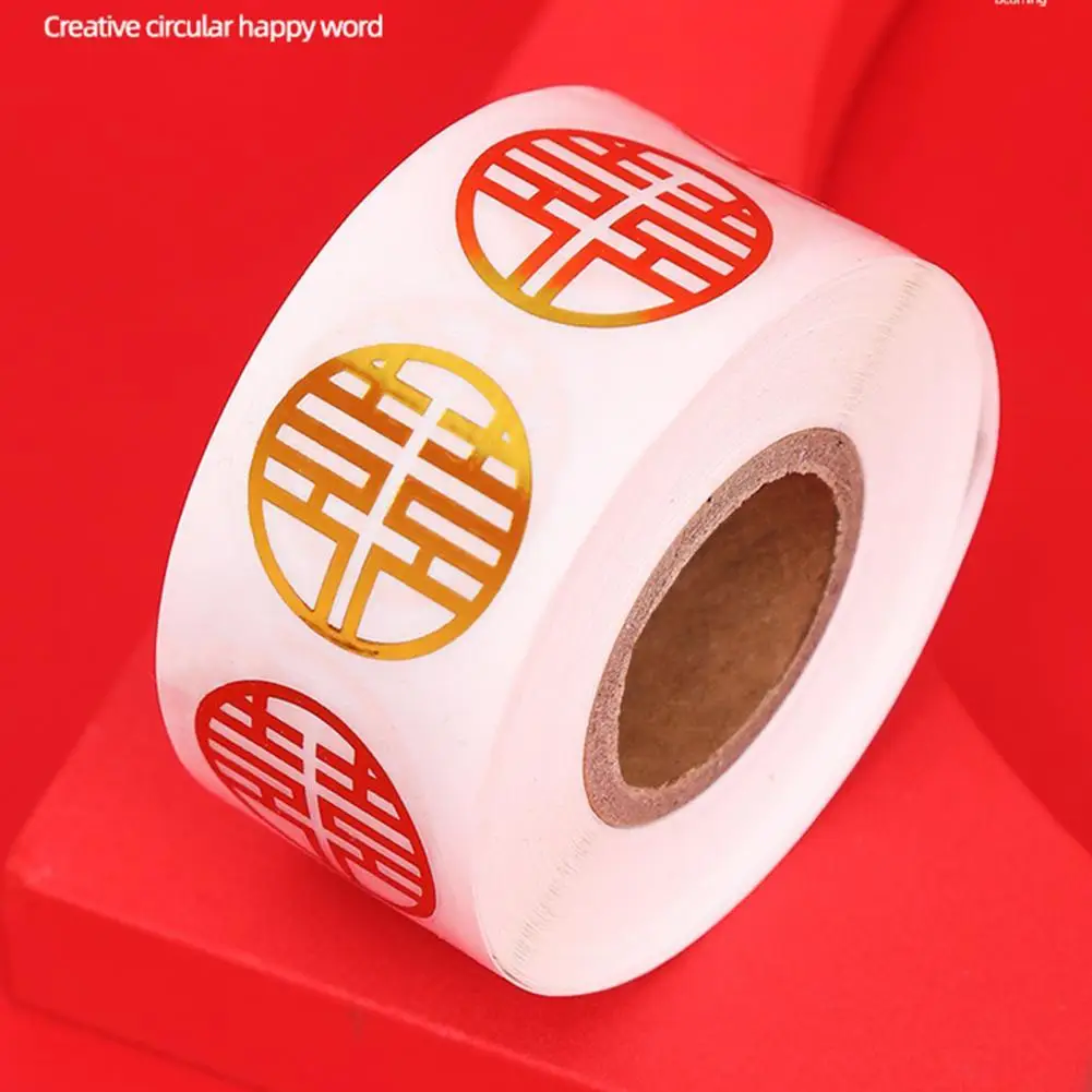 500Pcs/Roll Naudinga Kinų Stiliaus Naujųjų Metų Etiketės, Lipdukai Asmeninį Dviguba Laimė Sandarinimo Apdailos Etiketės, Lipdukai