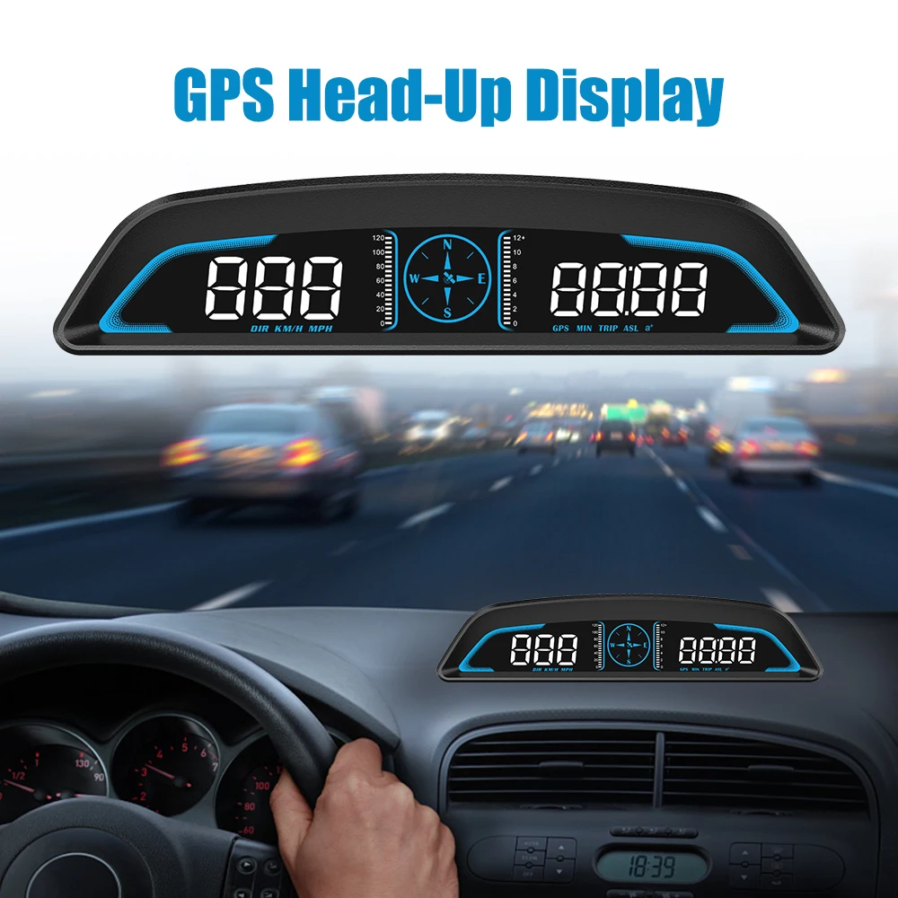 Automobilių Spidometro Smart Skaitmeninio Signalo Priminimas Metrų G3 GPS HUD Heads Up Ekranas HD Automobilių Elektronikos Priedai
